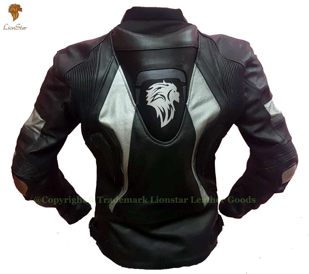 Unisex Cowhide Leather Racing Jacket with CE Armor & Speed Hump
