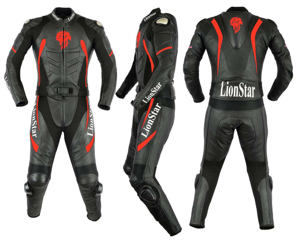 Panther Leather Racing Suit | Kids & Adults CE Armoured | Red & Pink