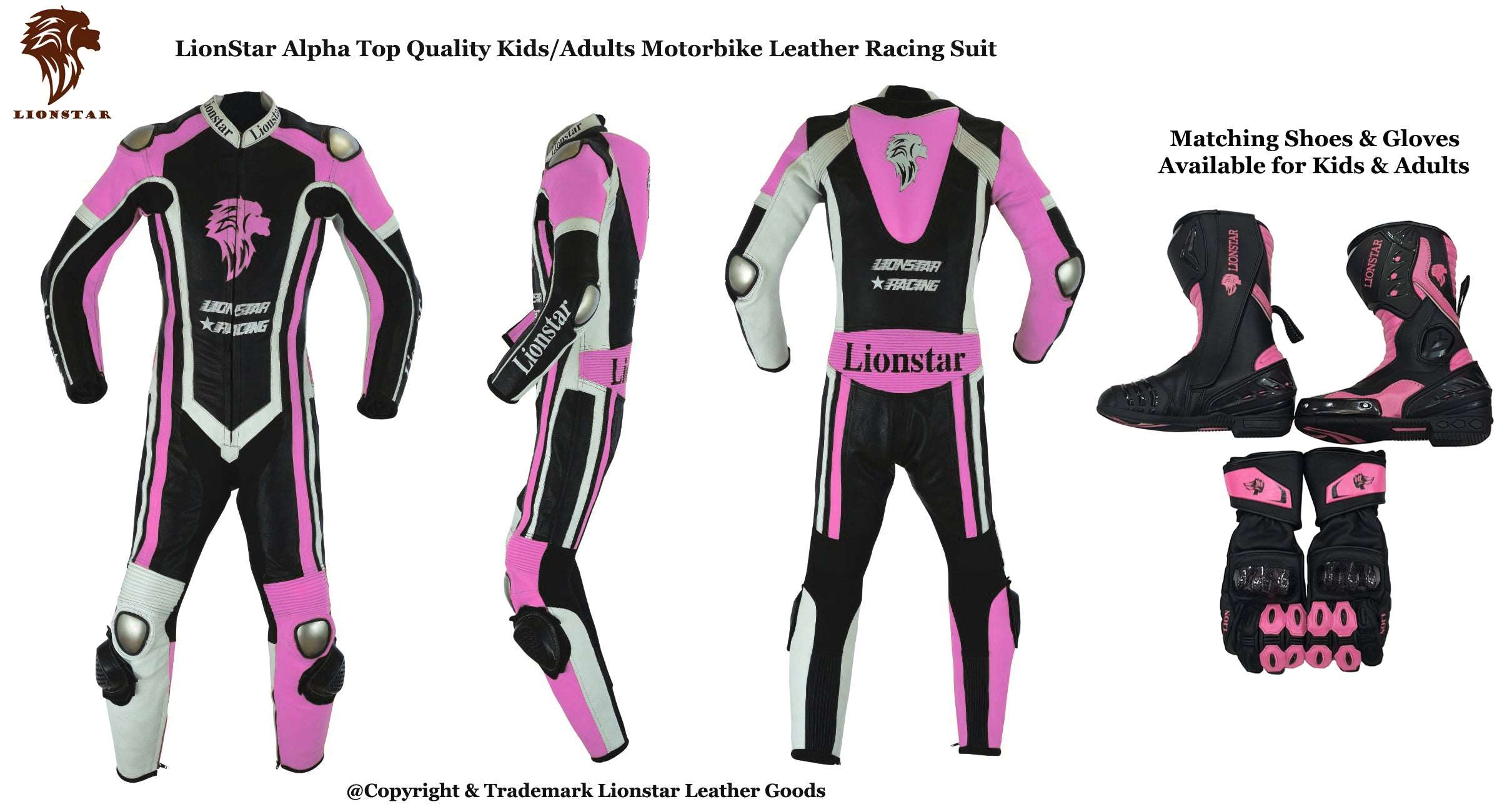 Kids Motorbike Suits - Junior Motorcycle Racing Clothing - CE Armoured Leather Suits