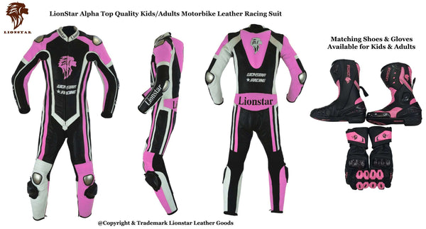 Kids Motorbike Suits - Junior Motorcycle Racing Clothing - CE Armoured Leather Suits