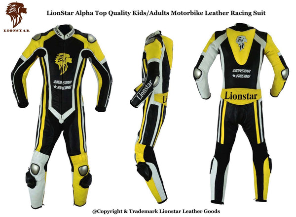 Kids Motorbike Suits - Junior Motorcycle Racing Clothing - CE Armoured Leather Suits