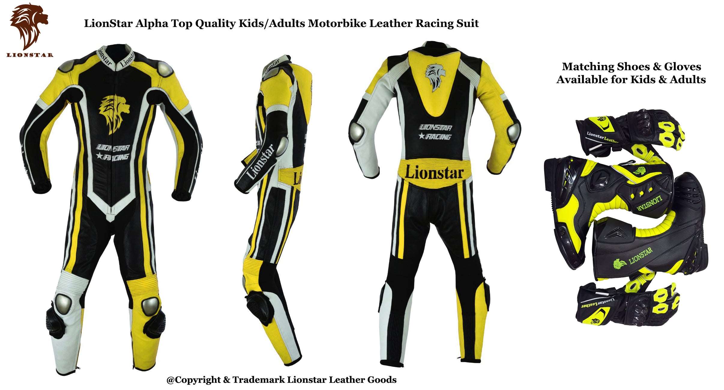 Kids Motorbike Suits - Junior Motorcycle Racing Clothing - CE Armoured Leather Suits