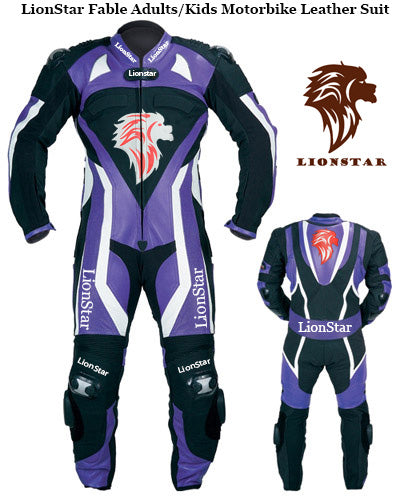 Kids & Junior Motorbike Racing Leathers Suit - Fable CE Armoured Leather