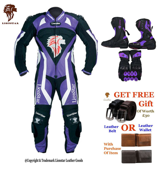 Kids & Junior Motorbike Racing Leathers Suit - Fable CE Armoured Leather