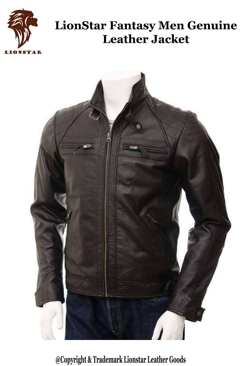 LionStar Fantasy Men Genuine Leather Jacket