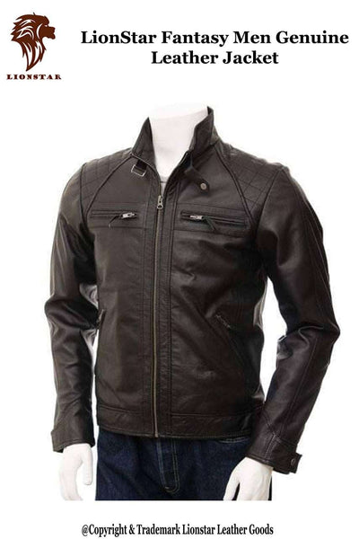 LionStar Fantasy Men Genuine Leather Jacket