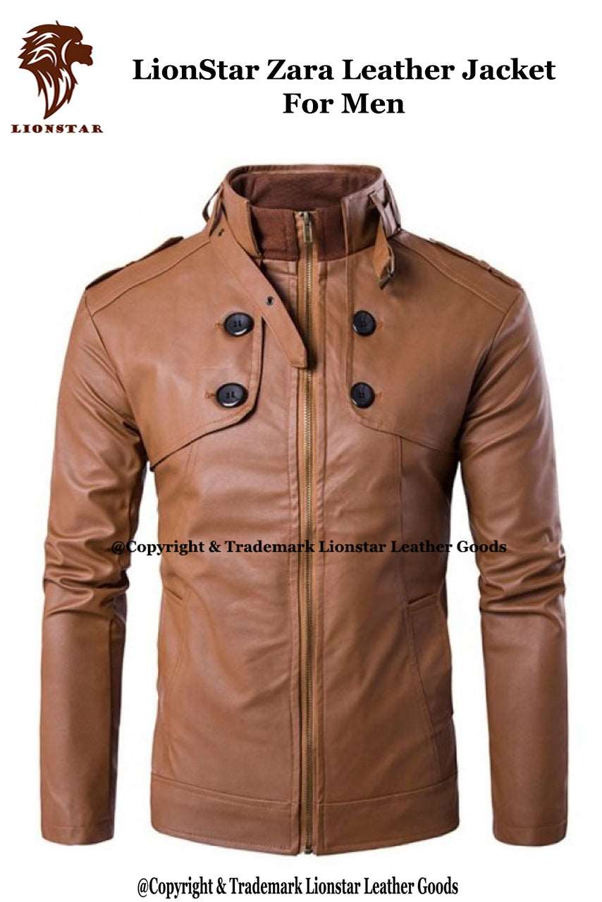 LionStar Zara Leather Jacket For Men