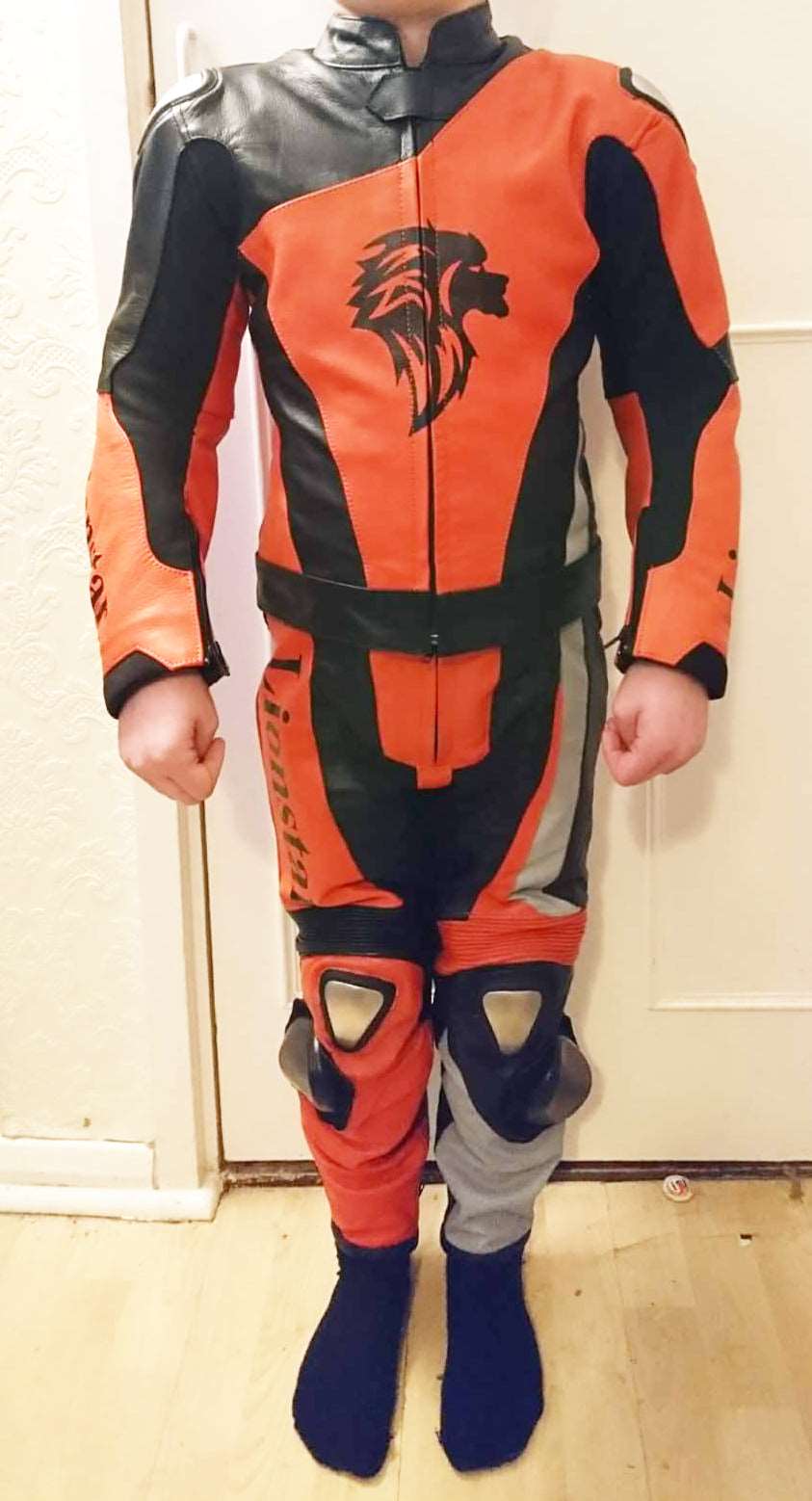 Lionstar Ox Kids & Adults Leather Racing Suit Full Set w/ CE Armor