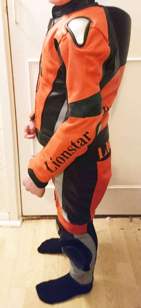 Lionstar Ox Kids & Adults Leather Racing Suit Full Set w/ CE Armor