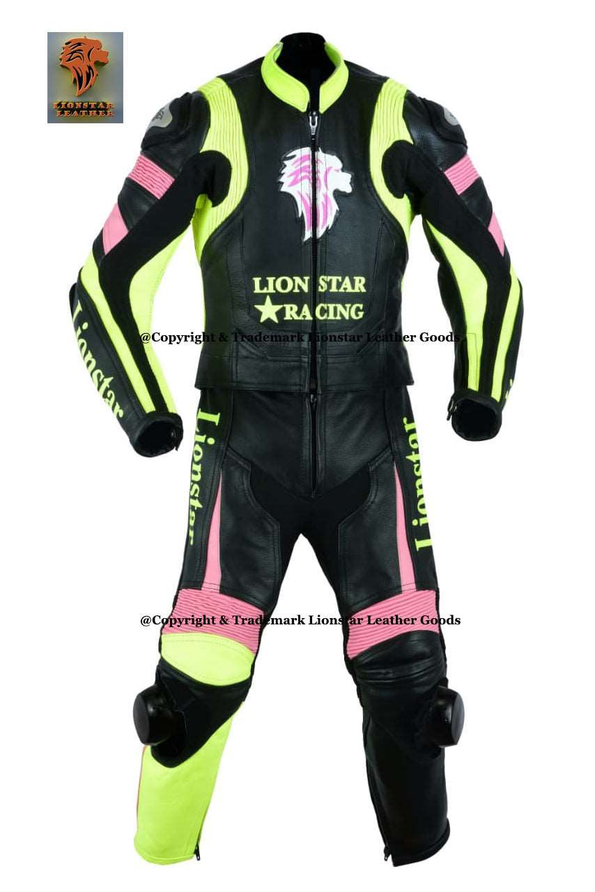 Queen Leather Mini Moto Suit | Kids/Adults Yellow & Black CE Armoured