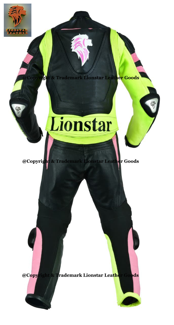 Queen Leather Mini Moto Suit | Kids/Adults Yellow & Black CE Armoured