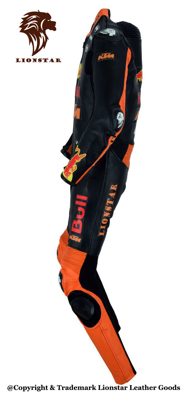 Red Bull Racing Style One-Piece Leather Suit | Kids & Adults CE Armoured