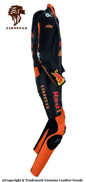 Red Bull Racing Style One-Piece Leather Suit | Kids & Adults CE Armoured