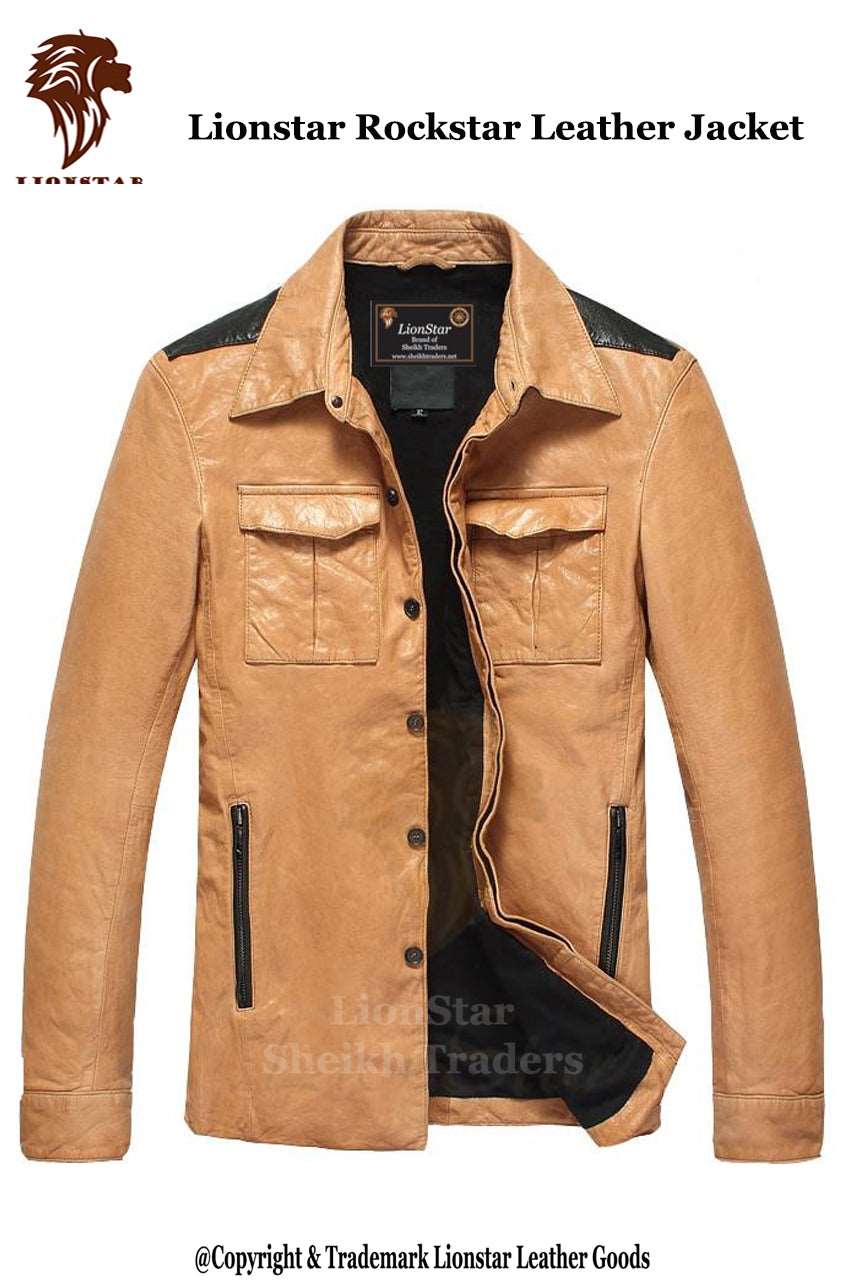 LionStar Rockstar Top Quality Leather Jacket
