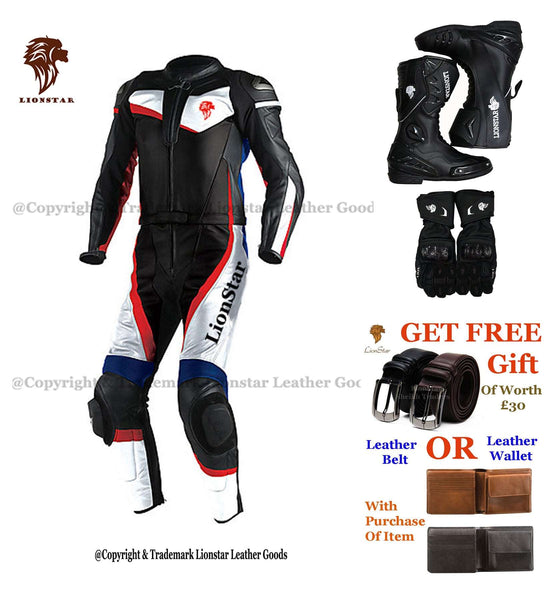 Silverton Premium Leather Motorcycle Racing Suit | Kids & Adult CE Armoured Leathers