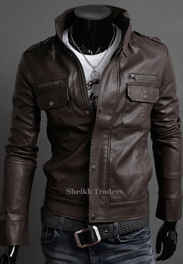 LionStar Stylo Men Real Leather Jacket (3 Colors Available)