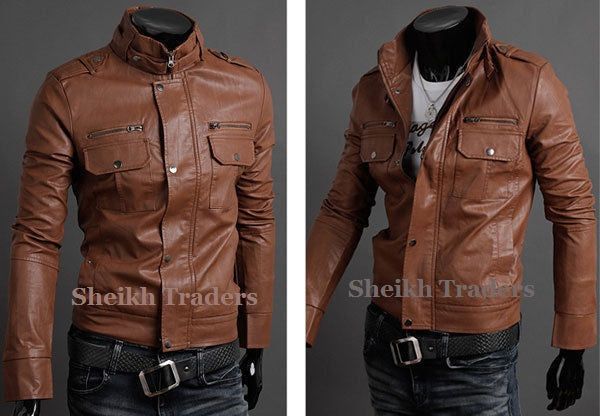 LionStar Stylo Men Real Leather Jacket (3 Colors Available)