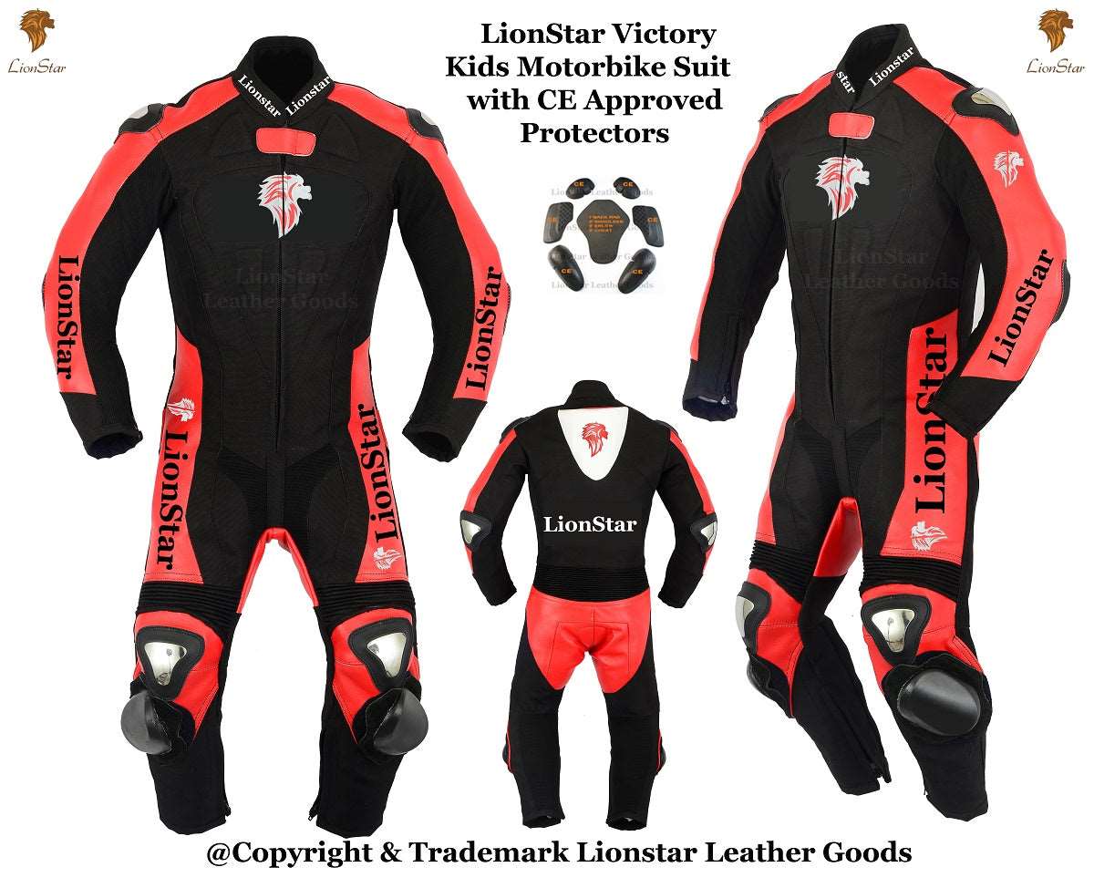 Lionstar Victory Kids & Adults Racing Suit Full Set: CE Armor & Speed Hump