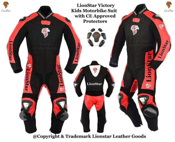 Lionstar Victory Kids & Adults Racing Suit Full Set: CE Armor & Speed Hump