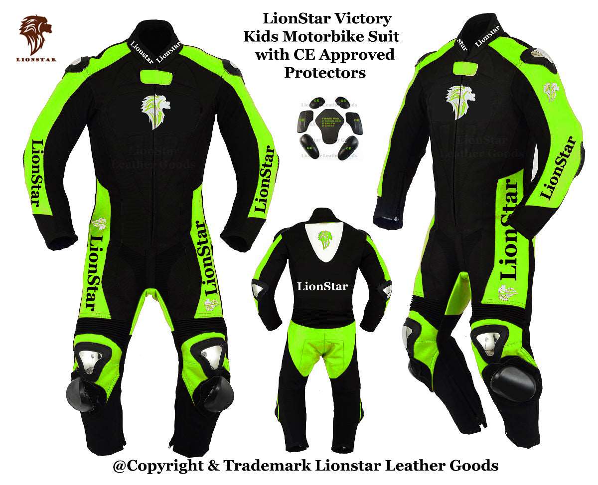 Lionstar Victory Kids & Adults Racing Suit Full Set: CE Armor & Speed Hump