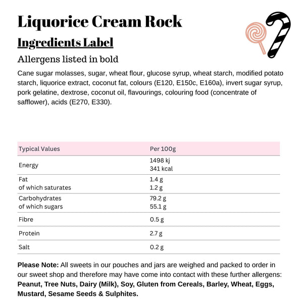 Liquorice Cream Rock