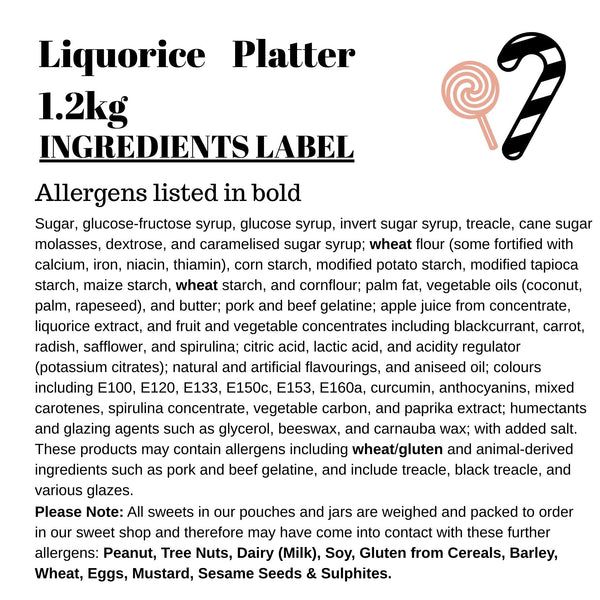 Liquorice Platter 1.2kg