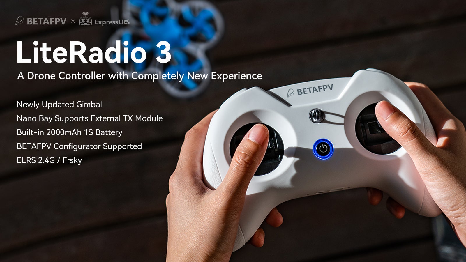 BetaFPV LiteRadio 3 Radio Transmitter (ELRS or Frsky Multi-protocol)