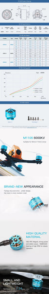 Tmotor M1106 6000kV Micro Brushless Motor