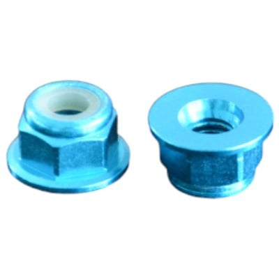 10pc M3 Nylon Locking CW Nuts pack 6061 Aluminium