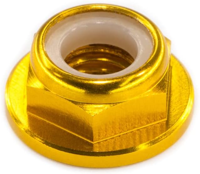 10pc M3 Nylon Locking CW Nuts pack 6061 Aluminium