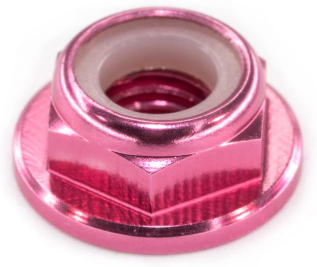 10pc M2 Nylon Locking CW Nuts pack 6061 Aluminium