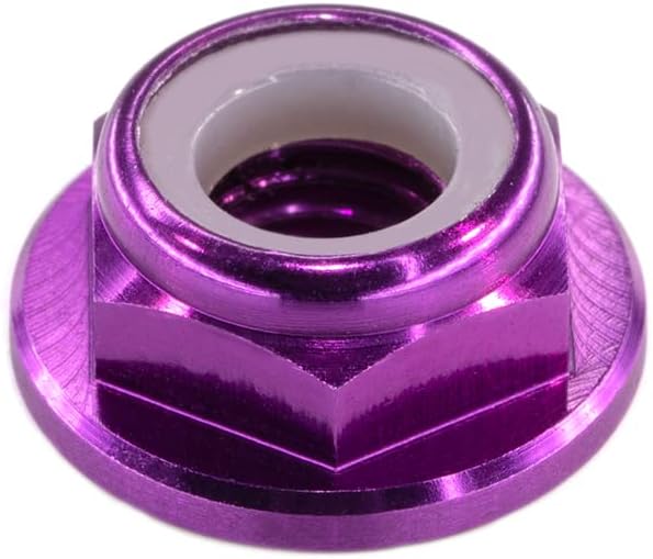 10pc M3 Nylon Locking CW Nuts pack 6061 Aluminium