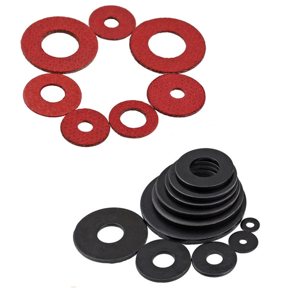 30 pc M2.5 Flat Washer Aluminium Pack (Black, Red)