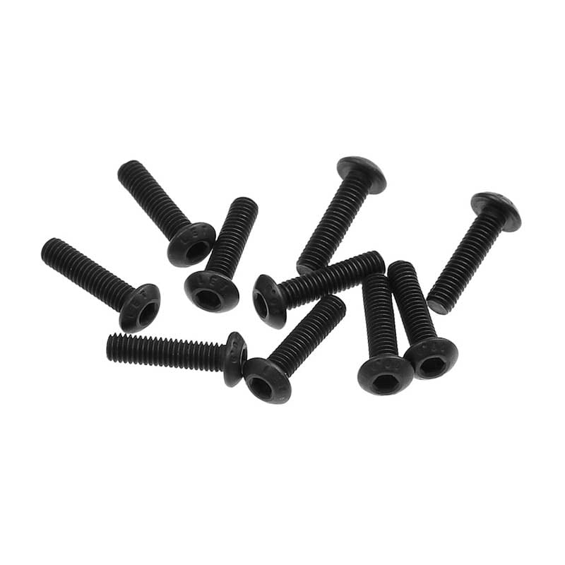 10x M3 Button Head Hex Screw Black (M3 x6, M3 x8, M3 x10, M3 x12, M3 x14, M3 x16, M3 x18)