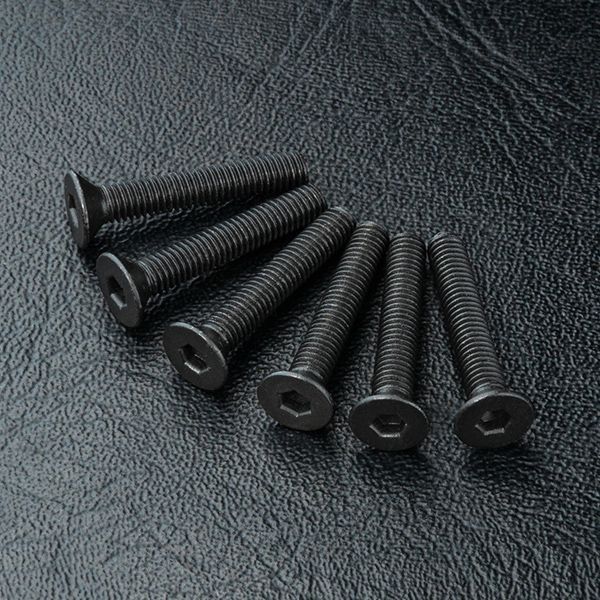 10x M3 Countersunk Hex Screw Black (M3 x6, M3 x8, M3 x10, M3 x12, M3 x14, M3 x16, M3 x18)