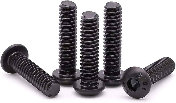 10pc M2 Hex Counter Sunk Head Screw Pack Black 10.9 Steel