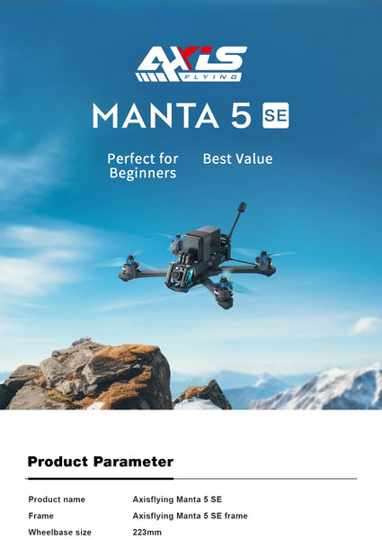 Axisflying Manta5 SE DJI O4 Lite with GPS