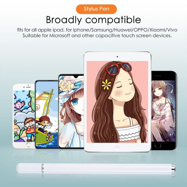 366 Universal Silicone Disc Nib Capacitive Stylus Pen with Magnetic Cap