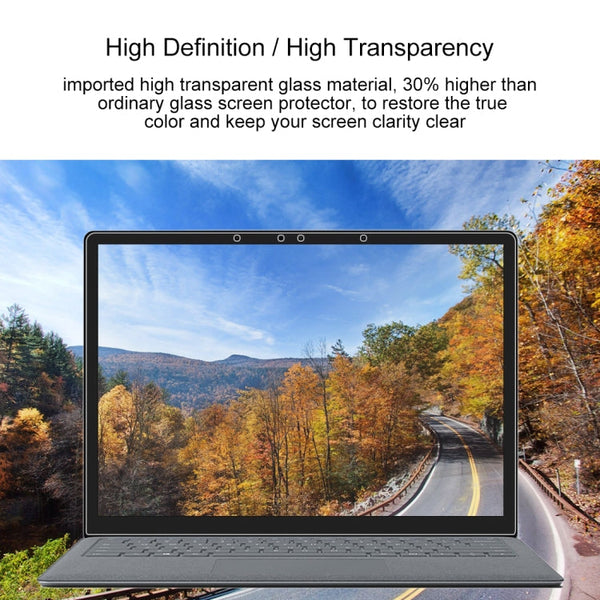 0.4mm 9H Surface Hardness Full Screen Tempered Glass Film for Microsoft Surface Laptop 13.5 inch