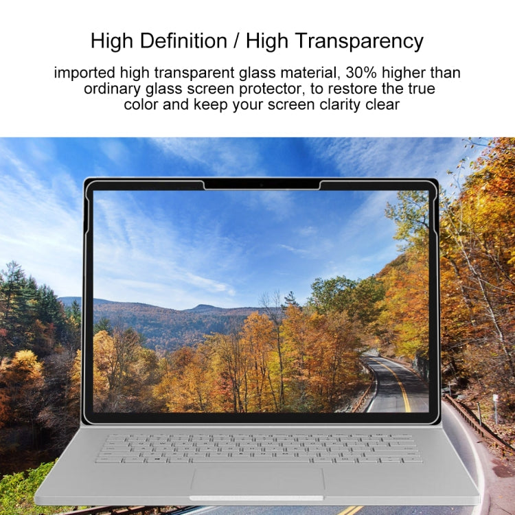 0.4mm 9H Surface Hardness Full Screen Tempered Glass Film for Microsoft Surface Book 2 15 inch
