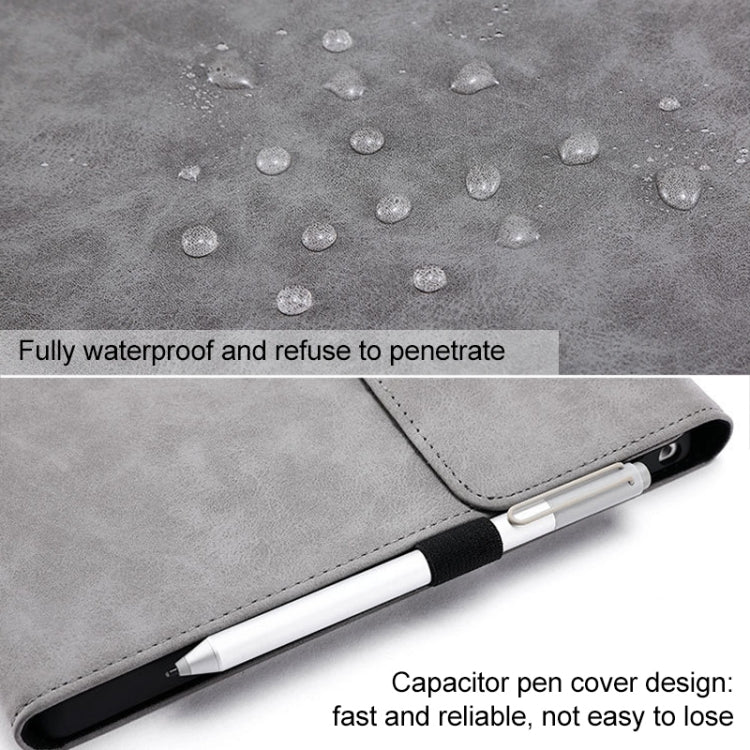 For Microsoft Surface Pro 7 / 7+ South African Sheepskin Magnetic Horizontal Flip Leather Case + Power Supply Bag with Pen Slot & Holder