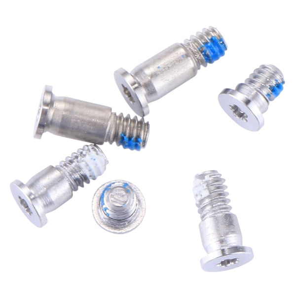 6 in 1 for Macbook Pro 13.3 inch A1708 Computer Case Bottom Cover Screws (4 Long + 2 Short), A1708 Cover Silver