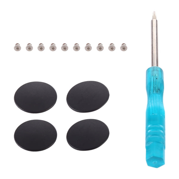 3 in 1/Set Bottom Rubber Cooling Mat + Screws + Screwdriver for Macbook Pro Retina A1398 A1502 A1425, A1398