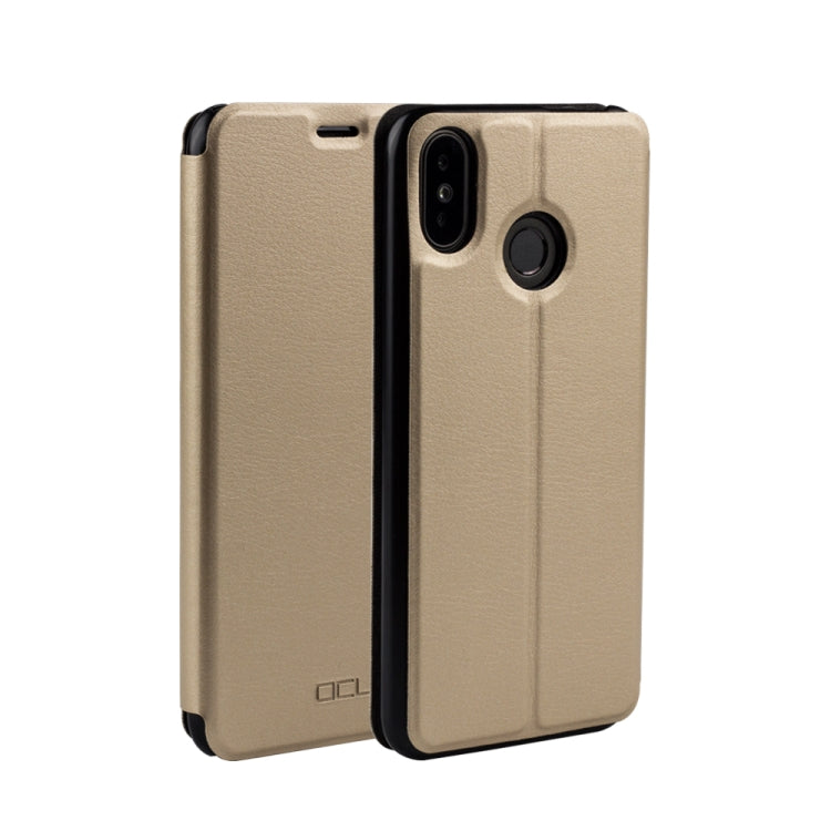 HOMTOM Spring Texture Horizontal Flip Leather Case for HOMTOM C2 with Holder