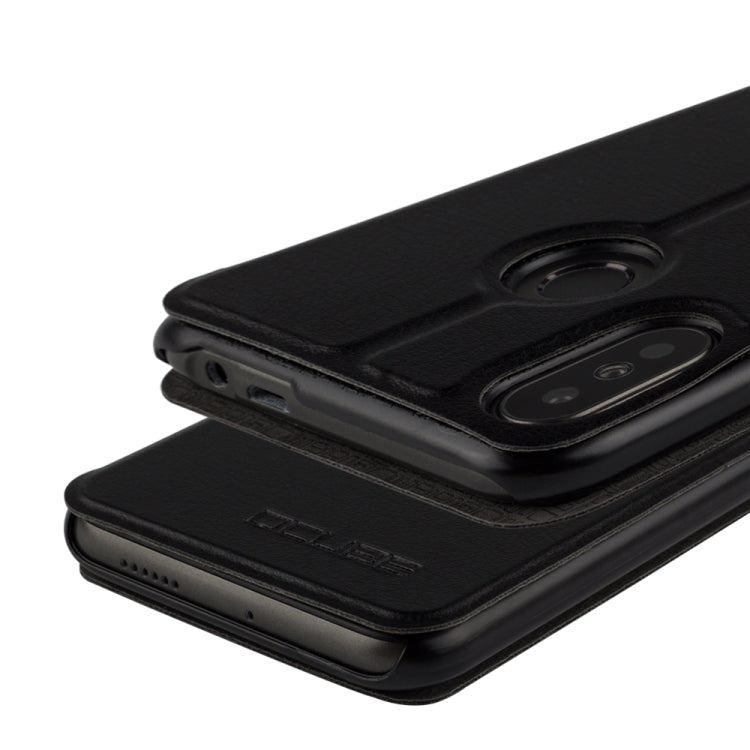 HOMTOM Spring Texture Horizontal Flip Leather Case for HOMTOM C2 with Holder