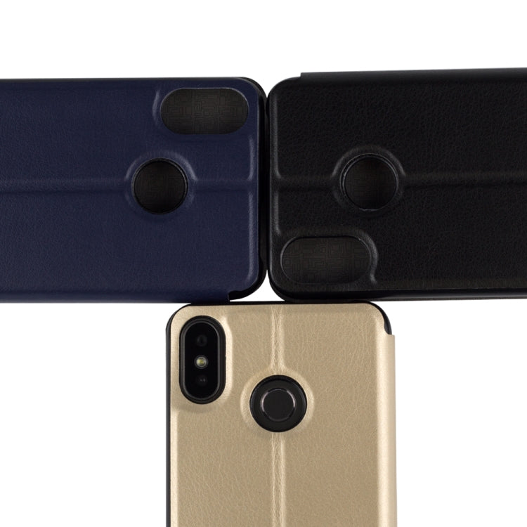 HOMTOM Spring Texture Horizontal Flip Leather Case for HOMTOM C2 with Holder