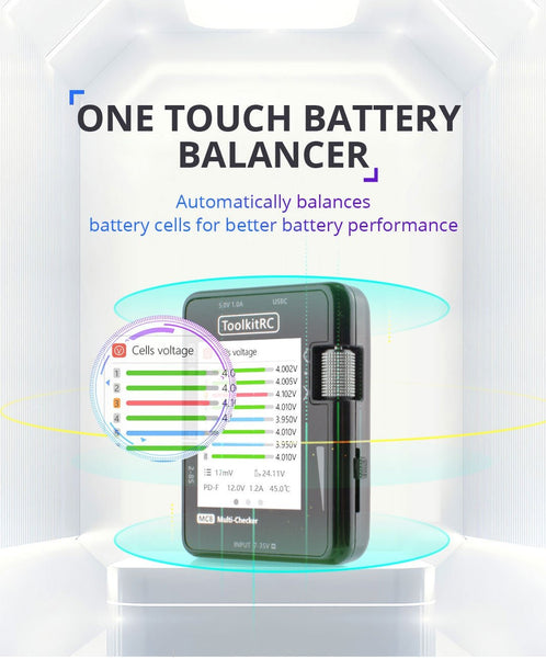 ToolkitRC MC8 Battery Multi Checker