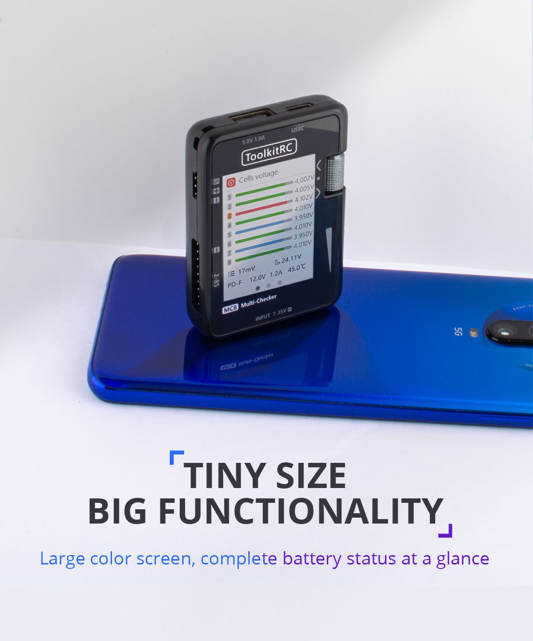 ToolkitRC MC8 Battery Multi Checker