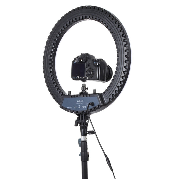 18 inch 55W Two-speed Dimmable Anchor Photography Self-timer LED Ring Fill-in Light with Tripod