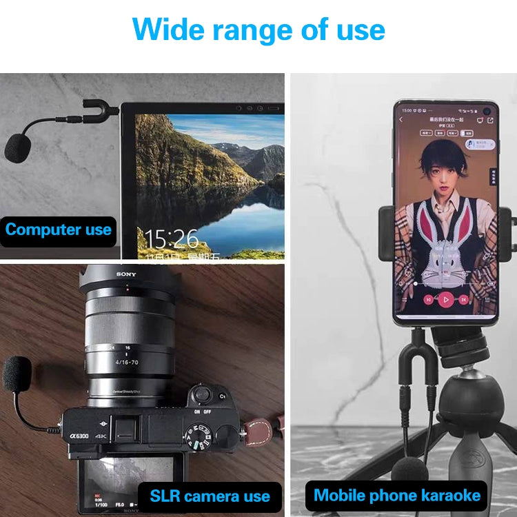 ZJ002MR-01 Stereo 3.5mm Plug Bluetooth Wireless Interpreter Tour Guide Megaphone Straight Microphone, Stereo